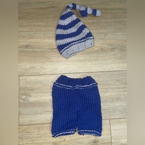 Newborn Baby Photo Shoot Boy Crochet Knit Hat